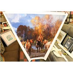 GICLEE ON CANVAS 35" X 40"  "WAITING ON THE SUN"