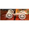 Image 1 : 2PC OLD FASHIONED CANNON AND CART SET