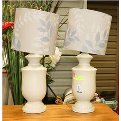 PAIR OF SHOWHOME LAMPS