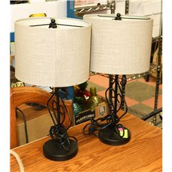 PAIR OF SHOWHOME LAMPS