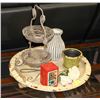 Image 1 : SHOWHOME TRAY WITH ASSORTED DECOR