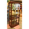 Image 1 : CHINA CABINET 6 X 30" W X 15" D, WITH GLASS DOORS