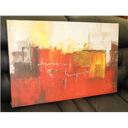 SIGNED SHOWHOME CANVAS ABSTRACT WALL ART