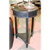 Image 1 : 17"X27" BLACK WOOD END TABLE