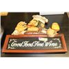 Image 1 : NOVELTY BAR HANGING "GOOD FOOD FINE WINE" -