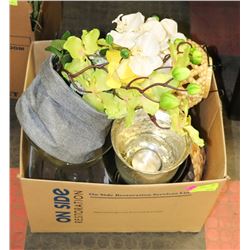 BOX OF ASSORTED SHOWHOME DECOR