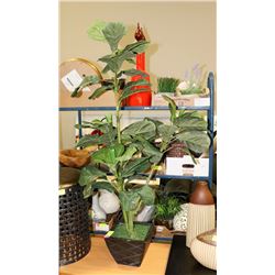 50" HIGH SHOWHOME TREE WITH METAL PLANTER POT