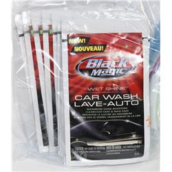 BOX OF 10 PACKAGES OF BLACK MAGIC CAR WASH