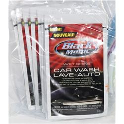 BOX OF 10 PACKAGES OF BLACK MAGIC CAR WASH