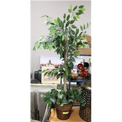 55" HIGH SHOWHOME TREE WITH DECORATIVE PLANTER POT