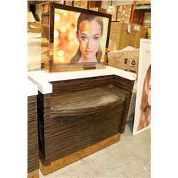 STORE DISPLAY & STORAGE UNIT WITH ADVERTISEMENT