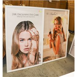 LOT OF 2 LARGE FRAMES, 39 X 63