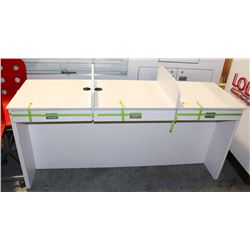 3 SECTION WORK STATION. 68 X 22 X 30