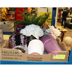 FLAT OF ASSORTED SHOWHOME DECOR