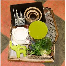 FLAT OF ASSORTED SHOWHOME DECOR