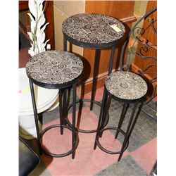 SHOWHOME 3 PIECE PLANT STANDS