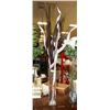 Image 1 : SHOWHOME TALL GLASS VASE WITH PLANT DISPLAY