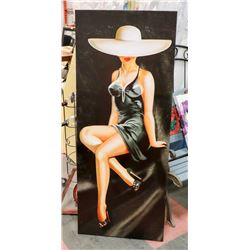 LARGE CANVAS WOMAN WALL ART 24" X 60"