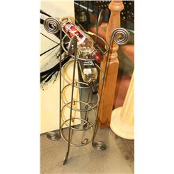 HEAVY METAL WINE/LIQUOR BOTTLE HOLDER - HOLDS