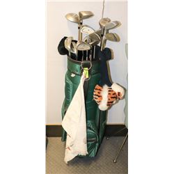 SET OF WOMANS RIGHT HAND GOLF CLUBS, INTEGRA