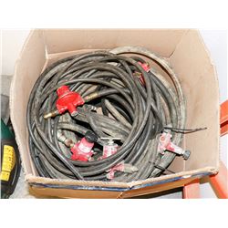 BOX OF PROPANE HOSES AND REGULATORS