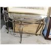 Image 1 : GLASS TOP HALLWAY TABLE