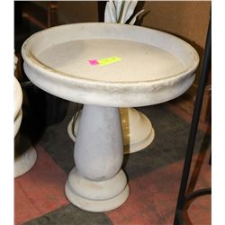 CONCRETE  2 PIECE BIRDBATH 14" X 14"