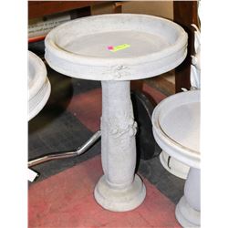CONCRETE 2 PIECE BIRDBATH 16" X 23"