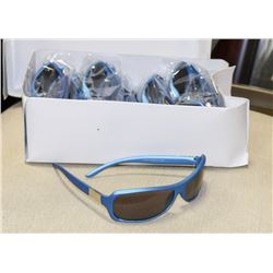 BOX OF OCEAN BLUE DESIGNER STYLED SUNGLASSES