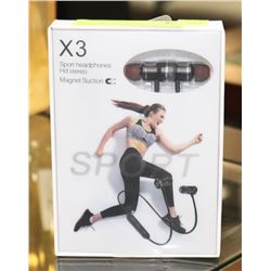 SPORT HEADPHONES BLUETOOTH CORDLESS, HD STEREO