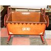 Image 1 : ROCKING WOOD DOLL CRADLE