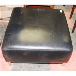 LEATHER OTTOMAN 30 X 30