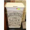 Image 1 : LAUNDRY BASKET WITH RETRO STYLE THEME