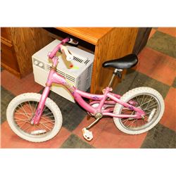 RALEIGH GIRLS BIKE 16" WHEELS