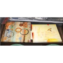 PAIR OF SHOWHOME STRETCHED CANVAS ARTWORK