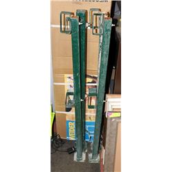 SET OF 4    42" HIGH CONSTRUCTION SAFETY STANCHIO