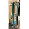 Image 1 : SET OF 4    42" HIGH CONSTRUCTION SAFETY STANCHIO