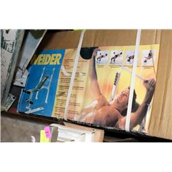 WEIDER - BENCHPRESS AND LEG CURL BENCH - NEW IN