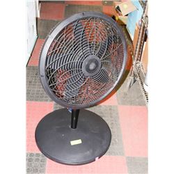 POWERFUL BLACK FLOOR FAN W/TELESCOPIC