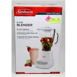 SUNBEAM 6 CUP BLENDER (UNUSED)