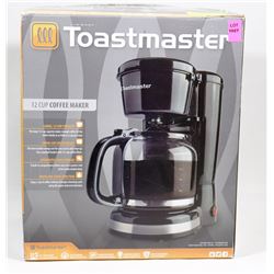 NEW TOASTMASTER 12 CUP COFFEE MAKER BLACK