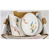 Image 1 : LOT OF DECORATIVE MICROWAVE SAFE DISHES