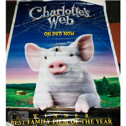 HUGE 40 X 60 PLASTICIZED MOVIE STORE POSTER FOR