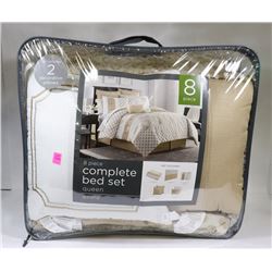 8PC COMPLETE QUEEN SIZE BED SET