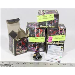 LOT OF 6 BATMAN NIGHTWING AND BATGIRL FIGURES