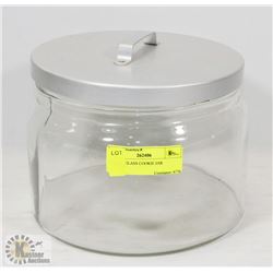 GLASS COOKIE JAR