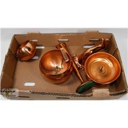 FLAT OF COPPER ITEMS