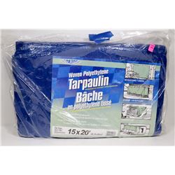 NEW 15X20FT TARP IN ORIGINAL PACKAGE