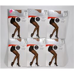 LOT OF 6 SIZE B NATURAL COLOUR PANTY HOSE