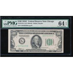 1934C $100 Chicago Federal Reserve Note PMG 64EPQ